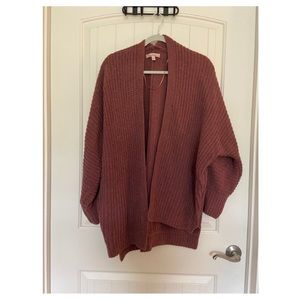 Super Soft Rust Oversized Knit Cardigan